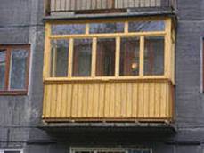 Балкон из дерева